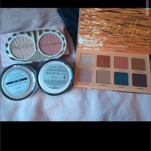 Makeup, 3 bracelets, and nails practice